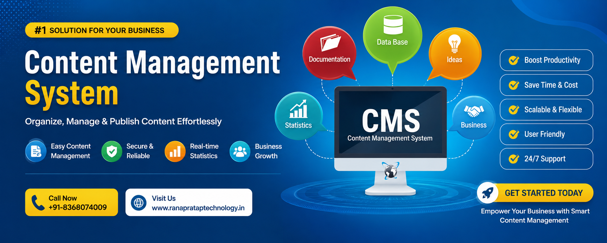 CMS website development services in Delhi